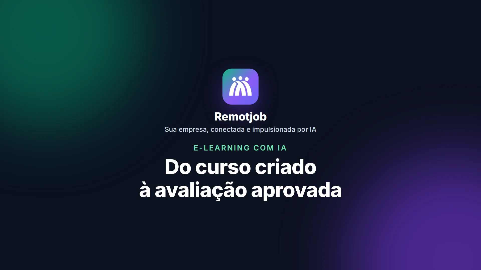 Capa do vídeo “Do curso criado à avaliação aprovada” (Horizontal)