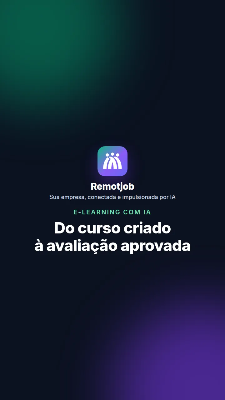 Capa do vídeo “Do curso criado à avaliação aprovada” (Vertical)