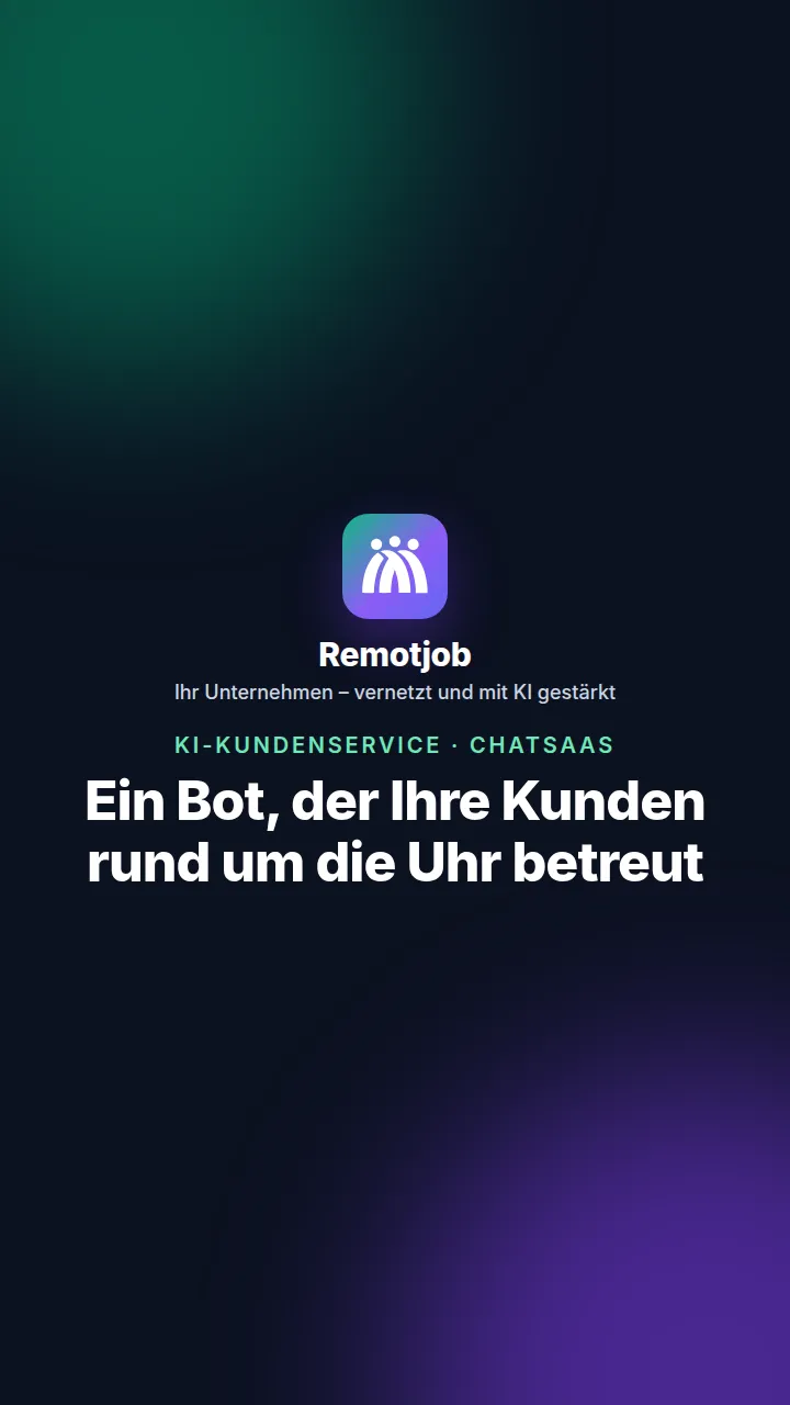 Vorschaubild des Videos „Ein Bot, der Ihre Kunden rund um die Uhr betreut“ (Hochformat)
