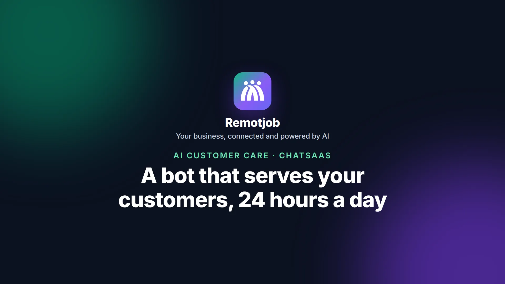 Thumbnail of the video “A bot that serves your customers, 24 hours a day” (Landscape)