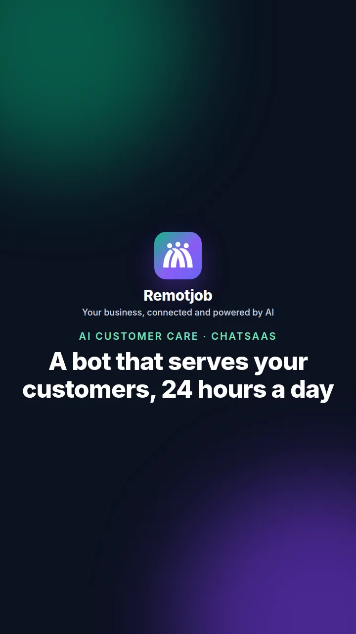Thumbnail of the video “A bot that serves your customers, 24 hours a day” (Portrait)