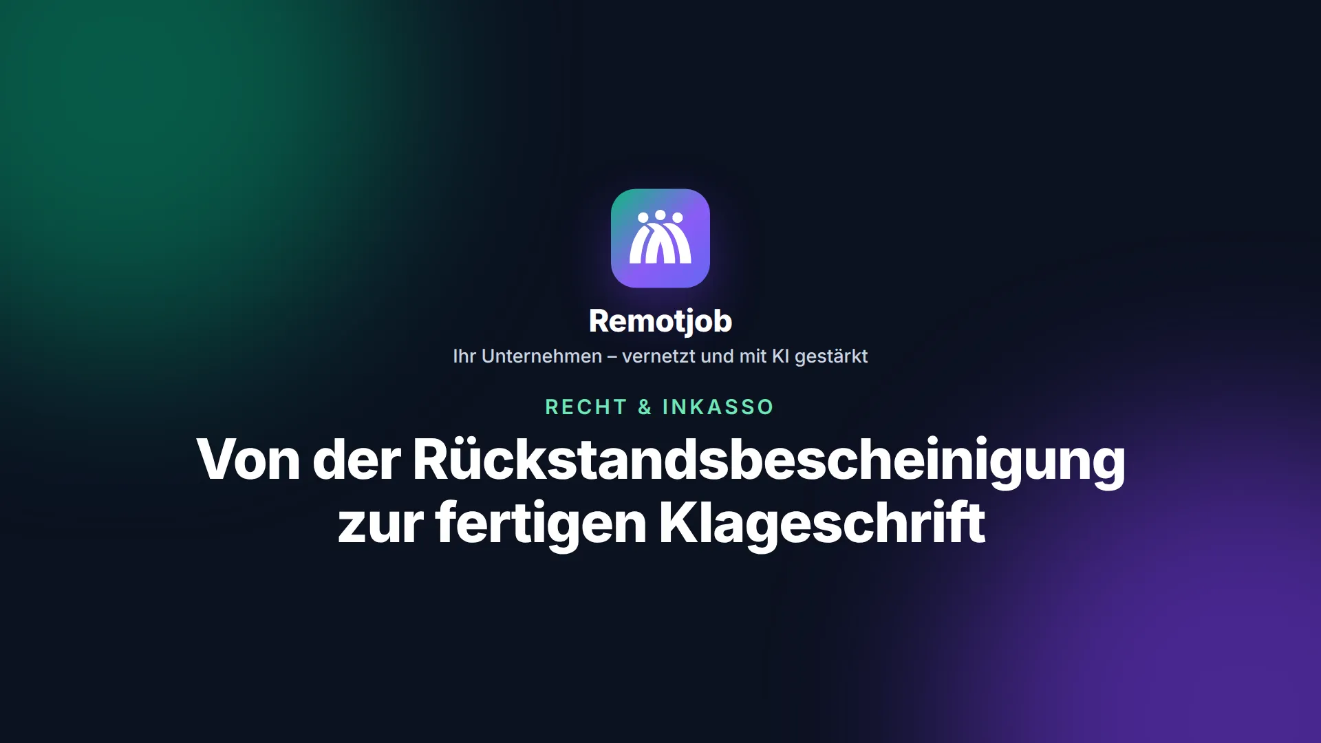 Vorschaubild des Videos „Vom Schuldnachweis zur fertigen Klage“ (Querformat)