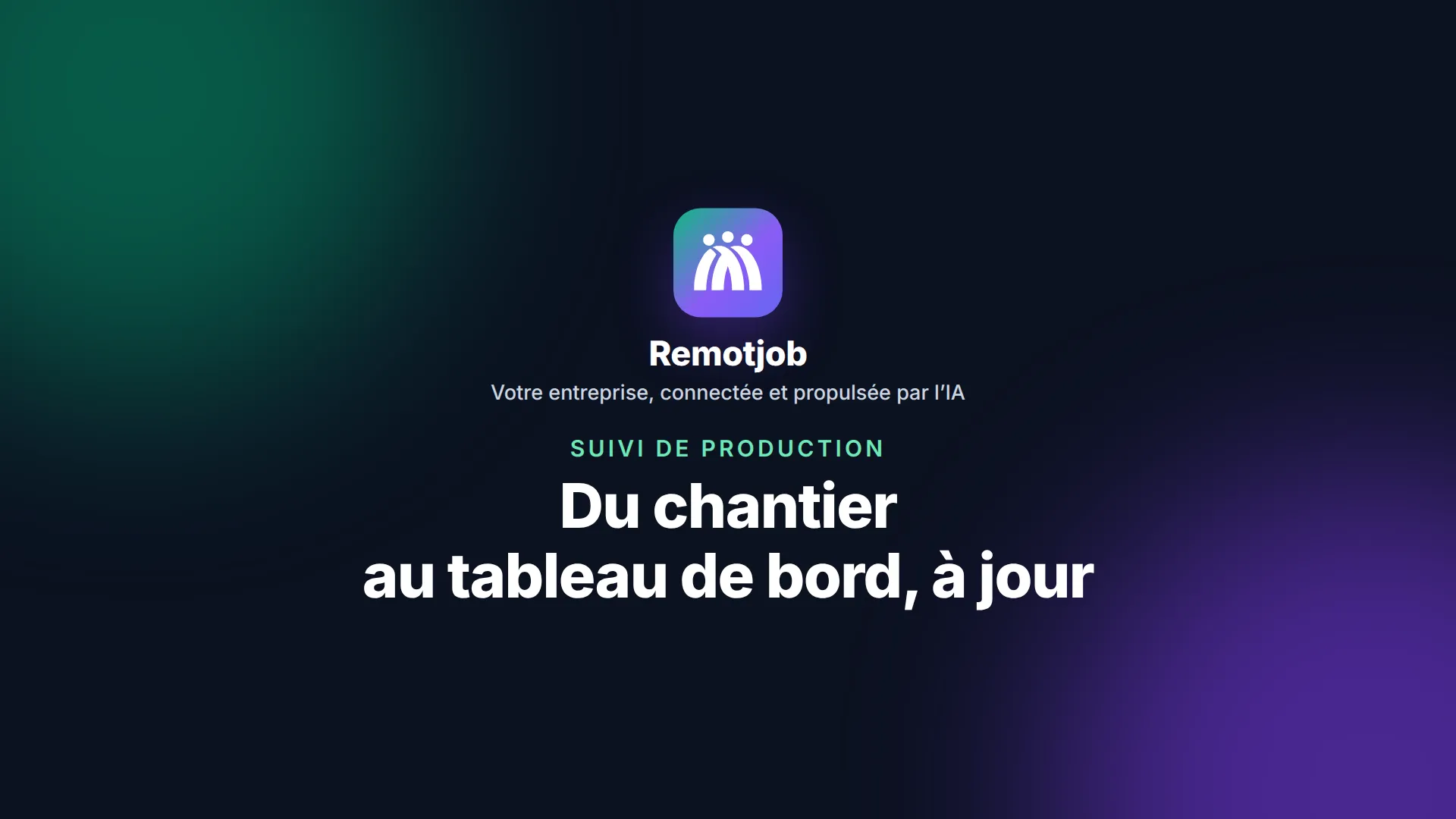 Miniature de la vidéo « Du chantier au tableau de bord, à jour » (Paysage)