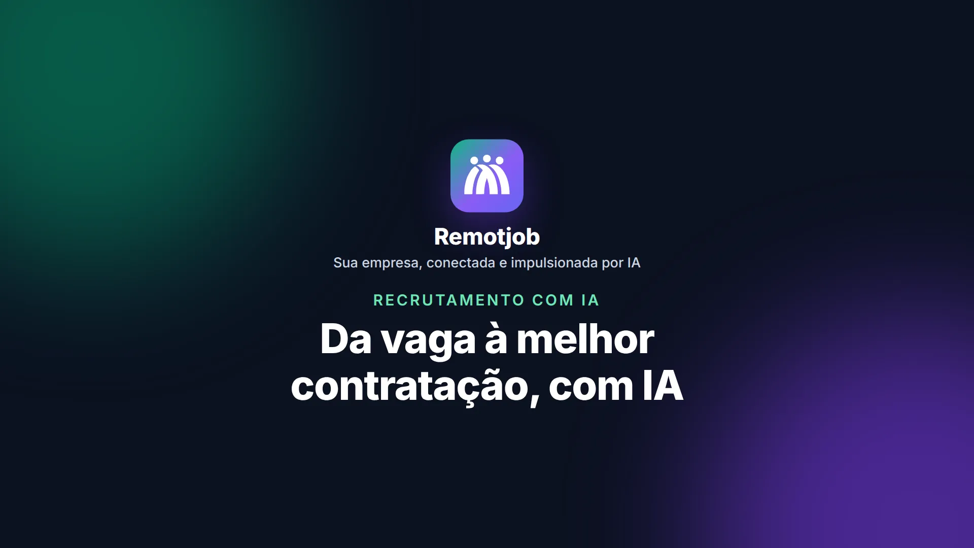 Capa do vídeo “Da vaga à melhor contratação, com IA” (Horizontal)