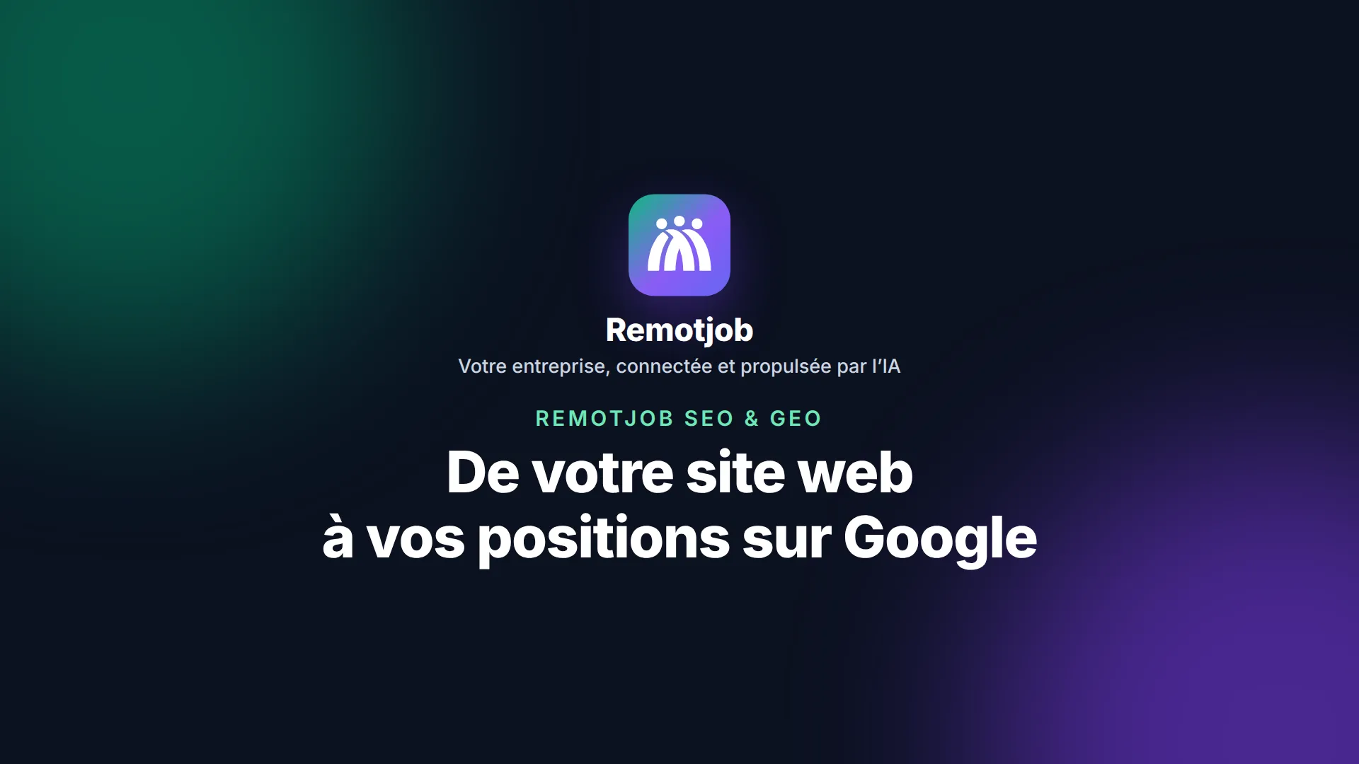 Miniature de la vidéo « De votre site web à vos positions sur Google » (Paysage)