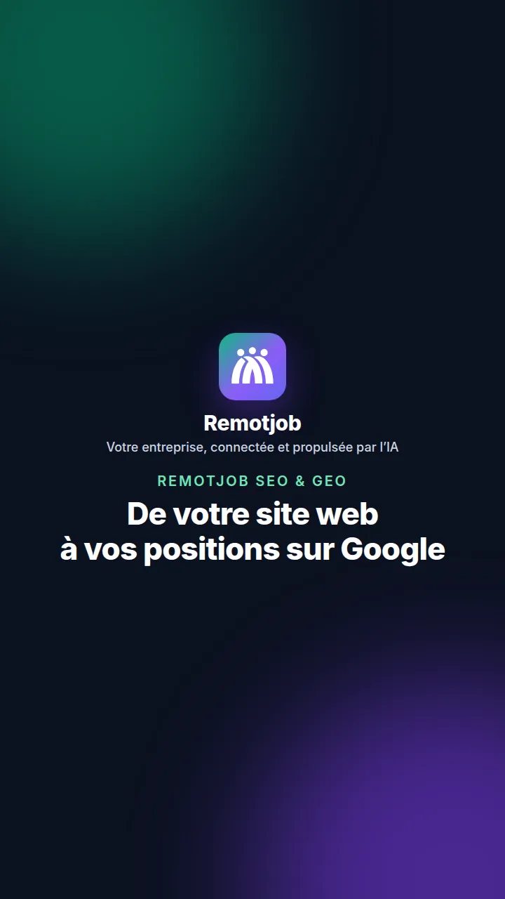 Miniature de la vidéo « De votre site web à vos positions sur Google » (Portrait)