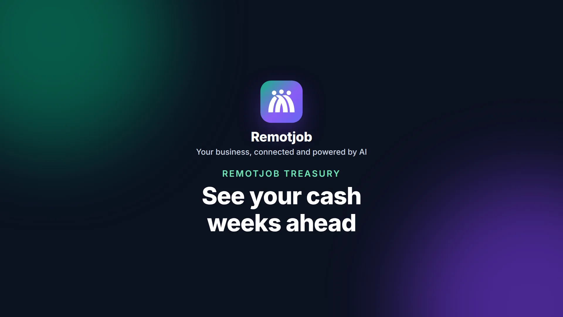 Thumbnail of the video “See your cash weeks ahead” (Landscape)